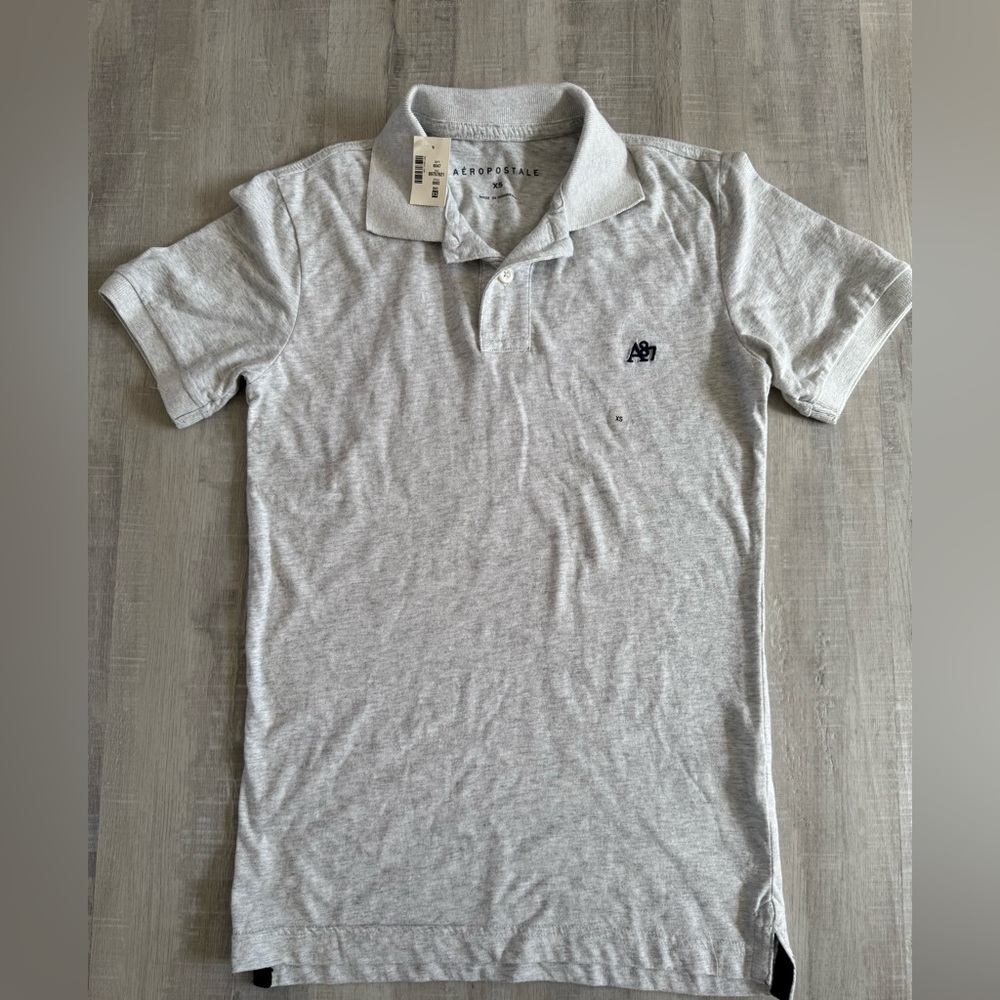Aeropostale Light Gray Kids Polo